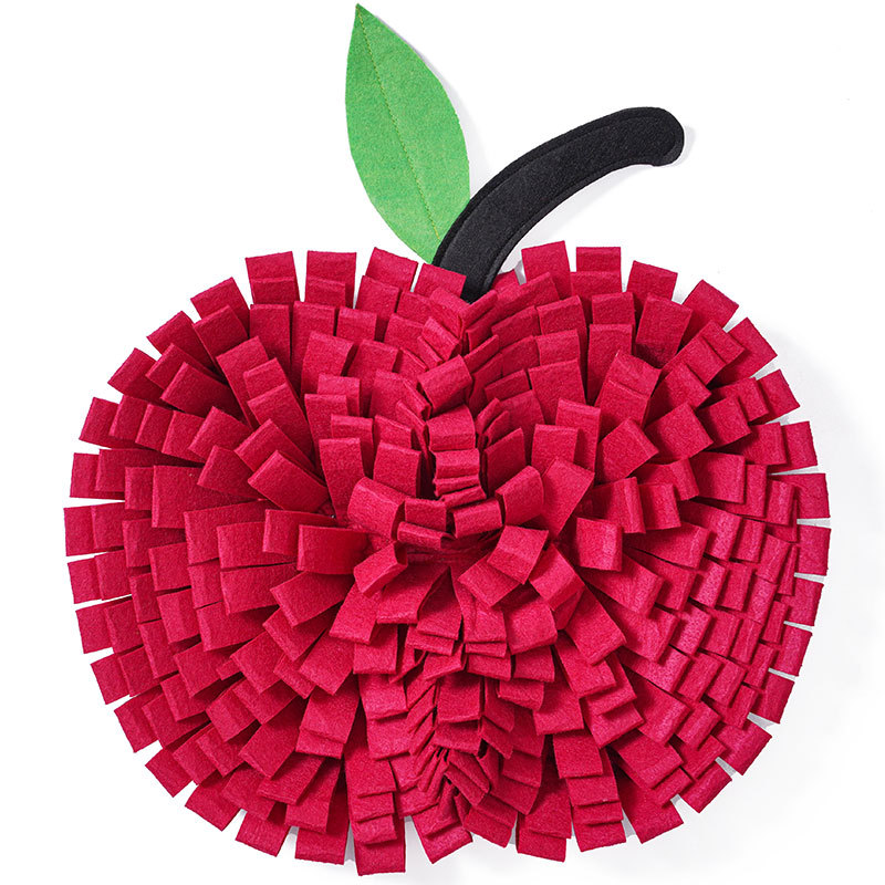 Almohadilla olfativa en forma de manzana roja ciruela