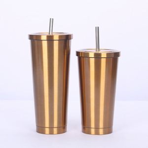 304 gobelet en acier inoxydable bicouche grande capacité 24oz tasse unisexe portable en noir rose bleu or rose - Product Image 6