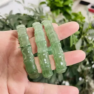 Venta al por mayor de alta calidad de jade verde piedra natural verde Aventurina pulsera de jade