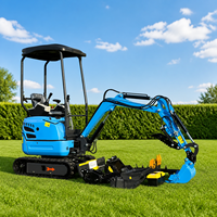 Mini-excavatrice compacte de fabrication chinoise, excavatrice sur chenilles diesel de 1,6 tonne, 2,2 tonnes, 3 tonnes