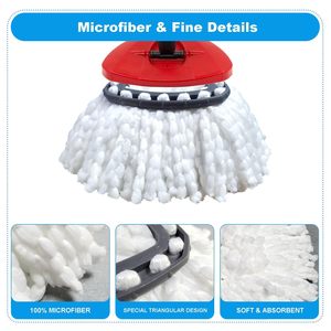 3 confezioni sottovuoto O-cedro EasyWring testa di <span class=keywords><strong>mocio</strong></span> ricariche <span class=keywords><strong>in</strong></span> microfibra Premium pastiglie di ricambio per pulizia profonda - Product Image 2