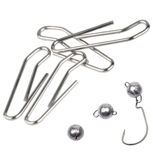 Spinpoler Acier Inoxydable Plomb Clip Manivelle Jig Crochet Pin Cheb Plomb Snap Tête Connecteur Leurre Souple Poids Accessoires - Product Image 1