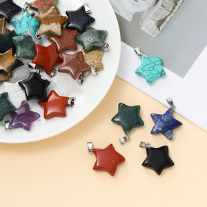 Colgante de Estrella de Piedra Natural para Hacer Collares, Accesorios de Joyería DIY, Origen Yiwu, Estilo Dulce Otoño 2025 AC4010 - Product Image 1