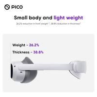 Casque VR Pico 4 RTS 8G 256G tout-en-un, écran 4K+ >80 pouces, écran virtuel, obturateur 3D, streaming de jeux dans le Metaverse