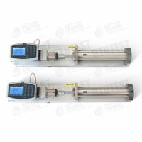 Máquina de ensayo triaxial controlada por tensión para pruebas de suelo, electrónica personalizada 220V, máquina electrónica de encordado de tenis 0-99mm