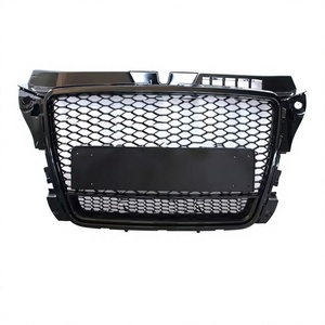 Honeycomb Front <b>Grille</b> Gloss Black with Lower Frame Audi S3 8P.5 RS3 Style ABS New High Quality 2008-2012 - Product Image 1