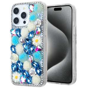 Coque de téléphone KINGSOUL de luxe scintillante entièrement sertie de diamants, personnalisable, pour femmes, compatible avec iPhone 16/16pro/16pro Max - Product Image 4