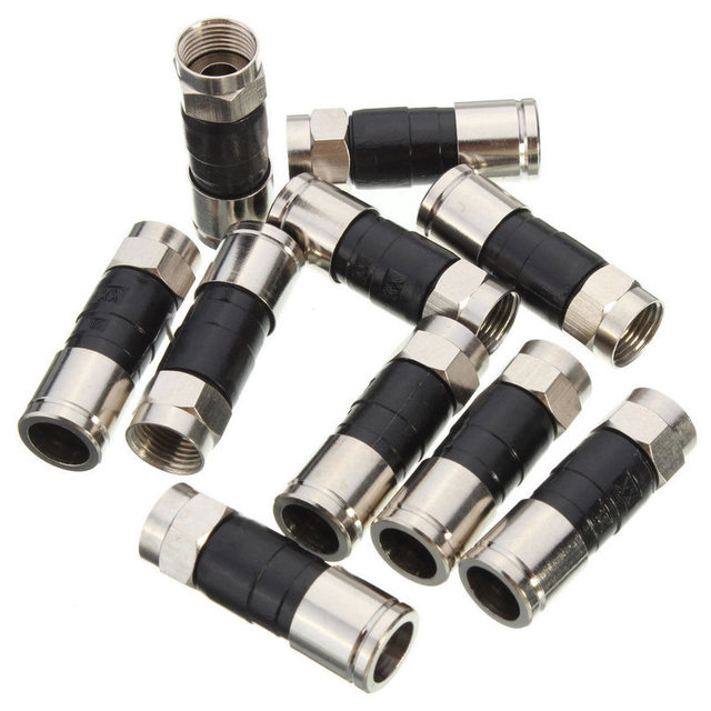 PPC Ex6xl F Compression Connectors for RG6,RG59 and RG11