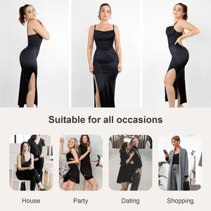 Wholesale New Listing Female Built-in Corset Bodysuit Fall Women Two-Piece Set Shapewear Dress Long Maxi Dressfor Women 2023