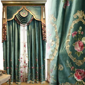 Rideaux de tapisserie de style <span class=keywords><strong>baroque</strong></span> opulents avec broderie de fil d'or Rideaux de fenêtre Jacquard personnalisés Design inspiré du palais - Product Image 6