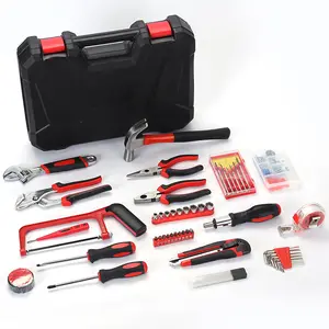 Kits d'outils manuels de quincaillerie domestique, pinces combinées, ruban à mesurer, tournevis, Kits d'outils