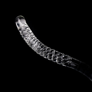 Dildo de Vidrio Curvo Extra Grande al por Mayor, Tapón <span class=keywords><strong>Anal</strong></span>, Masajeador de Próstata, Juguete Sexual - Product Image 3