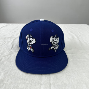 Bán Buôn Biểu Tượng Tùy Chỉnh Thêu 6-Bảng Điều Chỉnh Bóng Chày Snapback Mũ Thể Thao Đồng Bằng Được Trang Bị Mũ - Product Image 3