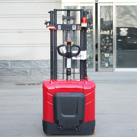 Chariot élévateur à fourche électrique à vente chaude, machine à conteneurs de fret, 1,5 tonne, gerbeur électrique automatique, chargement automatique