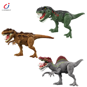 Giocattoli di Dinosauri T-Rex in Plastica Chengji, Regali Educativi per Bambini, Modello Realistico con Luci e Suoni, Dinosauro Oscillante e Urlante - Product Image 1
