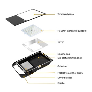 Gledopto GL-FL-007P Đen ZigBee CRI>80 RGB + CCT IP65 Led Đèn Pha độ sáng có thể điều chỉnh 100 wát 7500-8000lm nhẹ Lũ lụt - Product Image 4