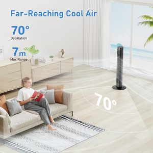 Turmventilator sehr leise, thông gió standventilator 45W MIT fernbedienung & led-bildschirm, 12h hẹn giờ, sinh thái chế độ, oszillation - Product Image 3