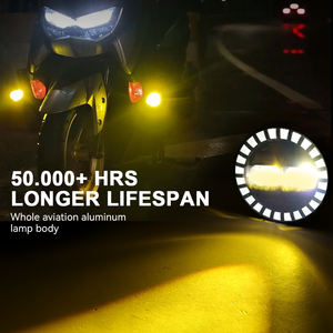 ไฟสปอร์ตไลท์ LED สำหรับมอเตอร์ไซค์  ทรงพลัง  ไฟขับขี่ ไฟทำงาน  พร้อมวงแหวน Halo สำหรับมอเตอร์ไซค์ รถจี๊ป รถบรรทุก SUV ATV UTV รุ่น MO-215 รับประกัน 2 ปี - Product Image 6