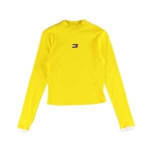 Camiseta Deportiva Corta de Cuello Alto Acordonado Tommy Hilfiger para Mujer, Color: Amarillo |   100% Auténtico - Product Image 4
