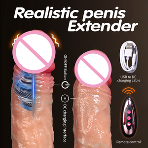 Control Remoto, Funda de Silicona Líquida con Vibración de 9 Velocidades, Condón con Textura Acanalada, Extensor Hueco y Juguete Sexual Retardante - Product Image 5