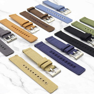 Correa de reloj de nailon con diseño de cliente, liberación rápida, 22MM, 20MM, apta para relojes universales, correas de reloj de lona transpirables - Product Image 1