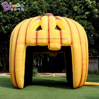 Tente Gonflable Géante Publicitaire Personnalisée en Forme de Maison Hantée, Tunnel Gonflable Géant, Tente Citrouille Gonflable pour Décoration Extérieure d'Halloween