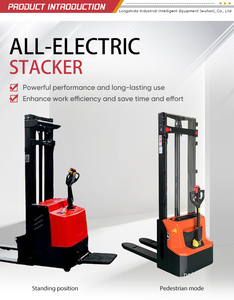 Hydraulic 1.5 Ton <strong>Manual</strong> Pallet Stacker Pedestrian Hand Pallet <strong>Forklift</strong> Powered 1000kg Lift Truck - Product Image 5