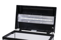 Kit d'aquarium LEECOM avec éclairage LED, système de filtration, pompe silencieuse et accessoires complets - Aquarium en verre pour la décoration de la maison/du bureau