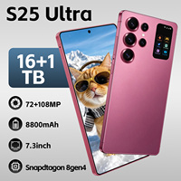 S25 Ultra Ponsel Pintar Android 5G Edisi Global 2026 16GB 1TB Layar 7.3 Inci Baterai 8000mAh Kamera 108MP Mode Kecantikan
