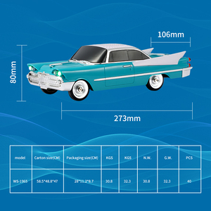 WS-1965ลำโพงทรงรถสะสมวิทยุระบบเสียง TWS เล่นได้นานนานตกแต่งตั้งโต๊ะวิทยุเอฟเอ็มการ์ด TF โทรแฮนด์ฟรี - Product Image 2