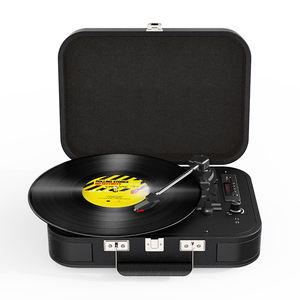 <span class=keywords><strong>Tocadiscos</strong></span> de Vinilo con <span class=keywords><strong>Sonido</strong></span> de Alta Fidelidad, Caja de Música Vintage con Maletín, <span class=keywords><strong>Tocadiscos</strong></span> Bluetooth con Altavoz Integrado - Product Image 2