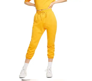 กางเกงเลกกิ้งผ้าฝ้ายออร์แกนิค 100% สำหรับผู้หญิง รับสกรีนโลโก้ กางเกงโยคะเอวสูงไร้ตะเข็บ ยกกระชับสะโพก ชุดเลกกิ้งออกกำลังกาย - Product Image 3