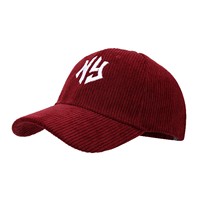 Gorras de Pana Bordadas de Color Sólido de Alta Calidad, Gorras de Béisbol Ajustables para Mujer, Estilo Casual para Primavera y Otoño