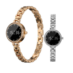 Bracelet intelligent L6 tendance pour influenceurs, montre électronique, podomètre, suivi de santé, métal haut de gamme, luxe léger - Product Image 5