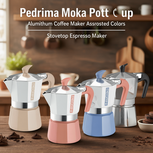 Caffettiera Alluminio 6 Tazze MYMOKA COLOR Assortito 02CF169 - Product Image 3