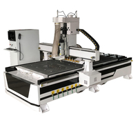 TOHAN 1325 bois ATC CNC graveur à bois Machine Syntec/Richauto système de contrôle moteur pompe à engrenages PLC pour menuiserie CNC routeur