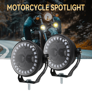 Espukoso 4 inch 30W LED Sương Mù Ánh sáng màu đỏ DRL trắng vàng lần lượt tín hiệu đèn sương mù đèn pha đèn pha cho Jeep Wrangler Điều kiện Mới - Product Image 2