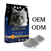 Échantillons gratuits, litière pour chat en sable sphérique à base de bentonite, hautement absorbante, fortement agglomérante, contrôle des odeurs, écologique, faible poussière