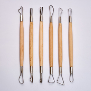 Xin Bowen 6PCS Cutter Clay <span class=keywords><strong>Tools</strong></span> strumenti di dettaglio in ceramica scultura in ceramica strumenti di dettaglio dell'ago Set di artigianato artistico in ceramica - Product Image 2