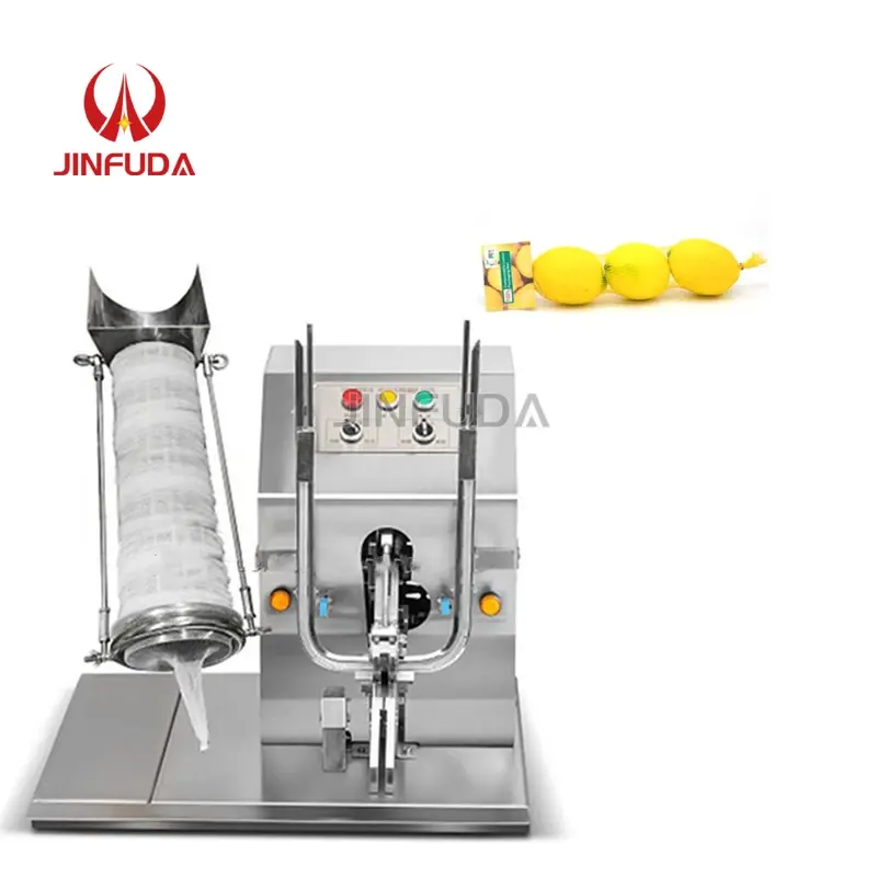 Automatic fruit and vegetables Net Bag Clipping Packing Machine with Tag-Mesh Bag Packing Machine