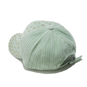 HZM-24585 nuovo stile Casual alla moda cappellini da Baseball con perline e borchie in velluto a coste cappelli per uomo e donna - Product Image 5