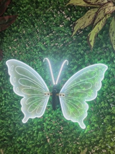 3d Christmas Motif Lights Outdoor Waterproof Landscape Lighting Dynamic Colorful For Wings Led Iron <strong>Butterfly</strong> Light - Product Image 2