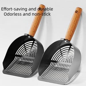 <span class=keywords><strong>Pala</strong></span> <span class=keywords><strong>para</strong></span> Arena de Gato de Acero Inoxidable y Madera QbellPet, Directo de Fábrica, Ecológica, <span class=keywords><strong>para</strong></span> la Eliminación de Desechos de Mascotas y la Limpieza de Excrementos - Product Image 5