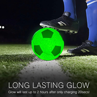 Nouveaux jouets 2026 : Ballon de football en caoutchouc lumineux qui brille dans le noir, idéal pour les sports nocturnes, cadeaux LED pour adolescents