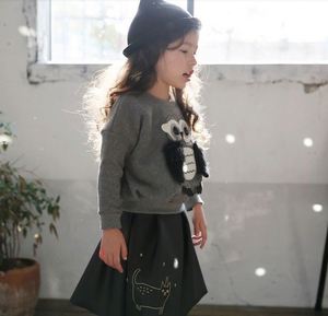 Sudadera Infantil Personalizada con Estampado de Búho, para Niña, sin Capucha, Ecológica, de Poliéster/Algodón, Hecha en China - Product Image 3