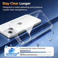 Coque de téléphone transparente adaptée à l'iPhone 18promax, anti-chute et anti-jaunissement, motif personnalisable