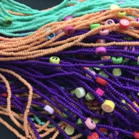 Chaîne de taille africaine classique Dazgirl en acrylique multicolore, bijoux de corps personnalisés pour femme avec logo, pour mariage et fête