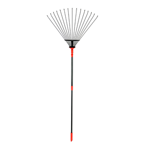 Râteau télescopique en acier à 15 dents pour feuilles et bois de jardin - Product Image 6