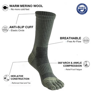 Chaussettes de randonnée en <span class=keywords><strong>laine</strong></span> mérinos AR 006, chaleur et durabilité hivernales, chaussettes de sport en <span class=keywords><strong>laine</strong></span> pour l'extérieur - Product Image 3
