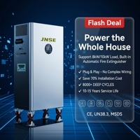 Système solaire hybride 16 kWh avec batterie intégrée et onduleur, haute efficacité, onduleur intégré, système d'énergie intelligent